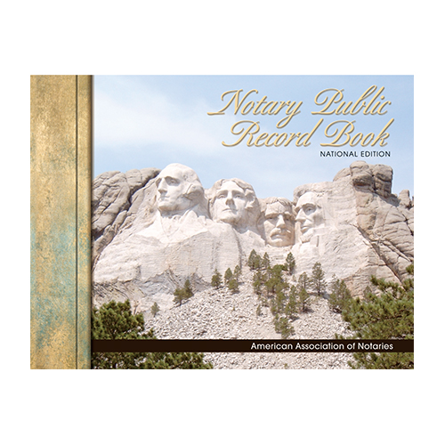 Tennessee Notary Public Record Book (Journal) - Mount Rushmore Memorial Cover