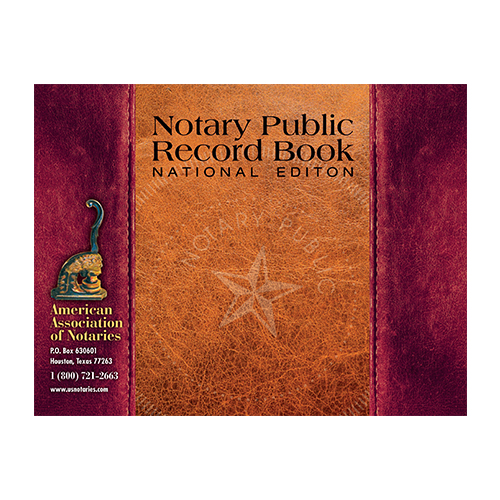 Tennessee Notary Public Journal (Record Book) - Leatherette Style Cover