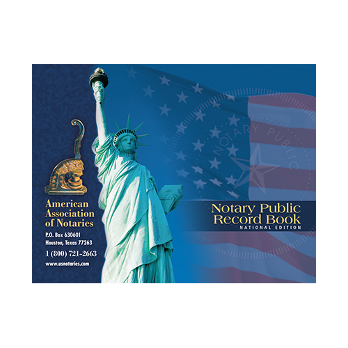 Tennessee Notary Public Record Book (Journal) - Statue of Liberty Blue Cover