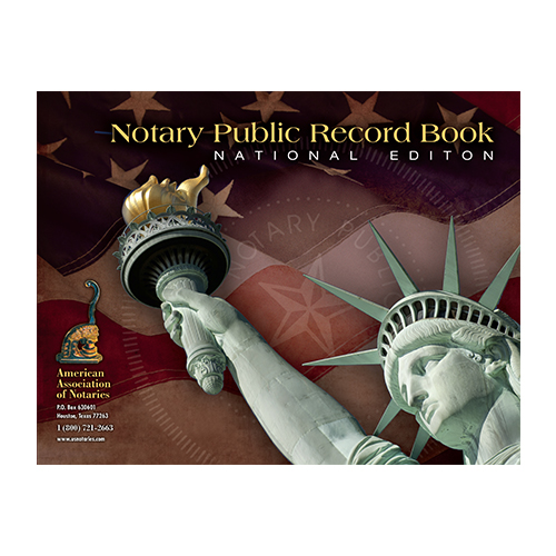 Tennessee Notary Public Record Book (Journal) - Statue of Liberty Brown Cover