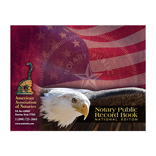 Tennessee Notary Public Journal (Record Book) - Eagle & U.S. Flag Cover
