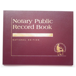 This is our top-of-the-line Tennessee notary record book (journal). This attractive book features a contemporary leatherette cover with gold-embossed text finish. Perfectly bound and chronologically numbered so that you can easily detect if the record is ever tampered with. Accommodates over 572 entries (104 pages). Includes complete step-by-step instructions for proper notarial record keeping.