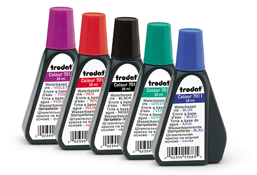 Keep a bottle of ink handy in case your self-inking Tennessee notary stamp needs a refill. Click on the 'Add to Cart' button to choose the right ink color.